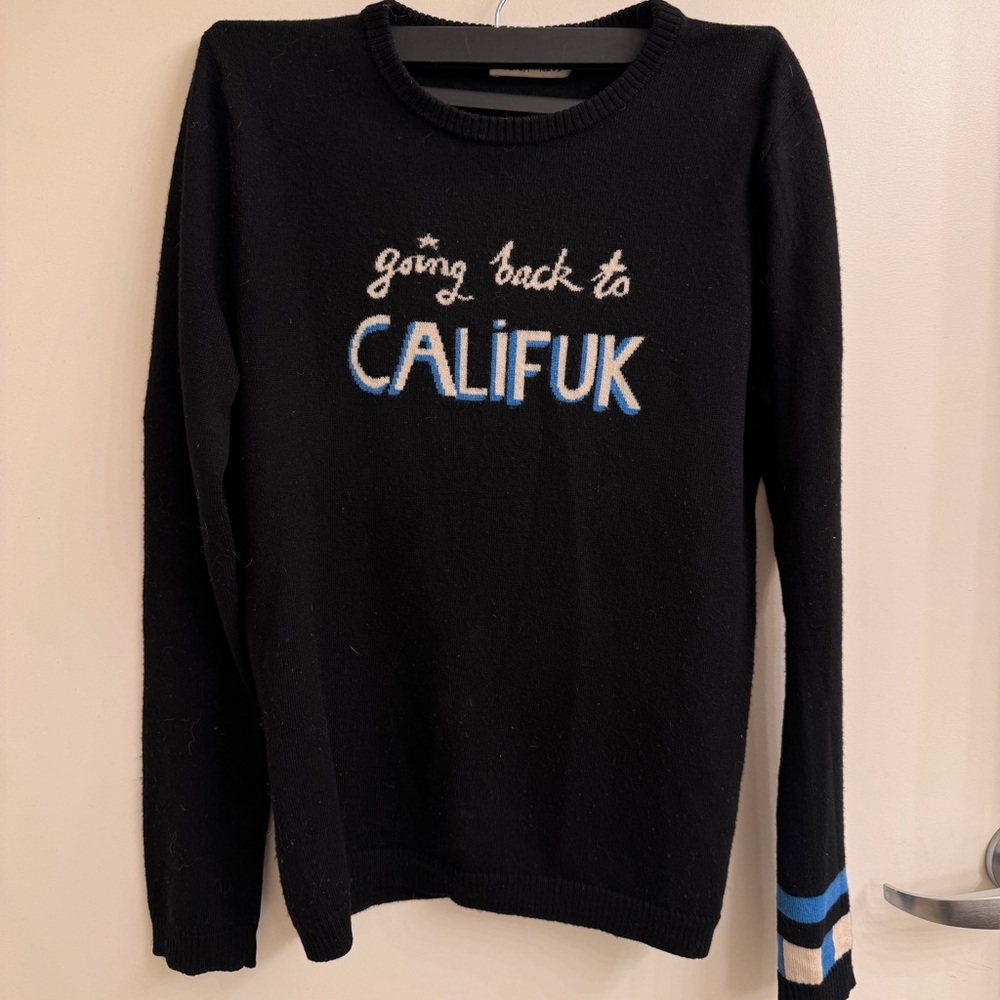 Bella Freud - Going Back to Califuk Jumper - 100% Wool - Size Medium (M)